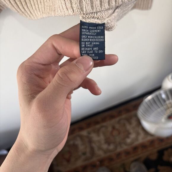 Vintage Polo Ralph Lauren 100% Silk Cable Knit Sweater Mens XL - Picture 3 of 7